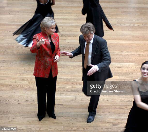 Angela Rippon and Lionel Blair during The 2005 Critics' Circle National Dance Awards at The Royal Opera House in London, Great Britain.