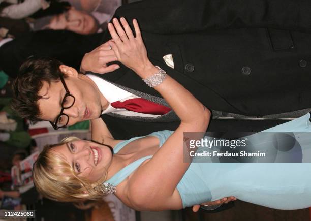 Kate Winslet and Johnny Depp during "Finding Neverland" London Benefit Premiere for Great Ormond Street Hospital - Arrivals at Odeon Leicester Square...