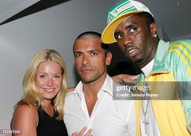 Kelly Ripa, Mark Consuelos and Sean "P. Diddy" Combs