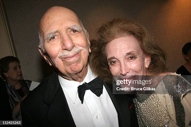 Helen Gurley Brown and David Brown during The Acting Company's 2005 Black and White Masquerade Ball Saluting Jack O'Brien at The Waldorf Astoria in...