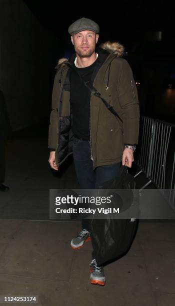 Freddie Flintoff at The One Show on January 23, 2019 in London, England.