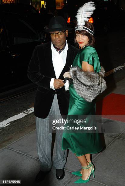 Antonio "LA" Reid and Erica Reid during Usher's 26th Birthday Party at Rainbow Room in New York City, New York, United States.