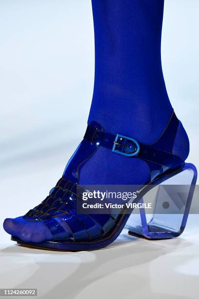 Model walks the runway during the Jean-Paul Gaultier Haute Couture Spring Summer 2019 fashion show as part of Paris Fashion Week on January 23, 2019...