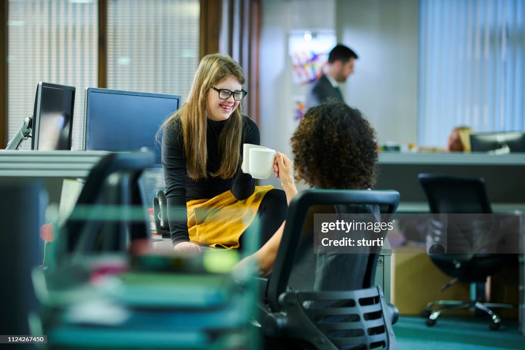 Tea break in the office