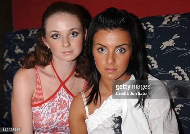 Lena Katina and Julia Volkava of t.A.T.u. During t.A.T.u. Portrait Session - August 20, 2006 at Private in Yokohama, Japan.