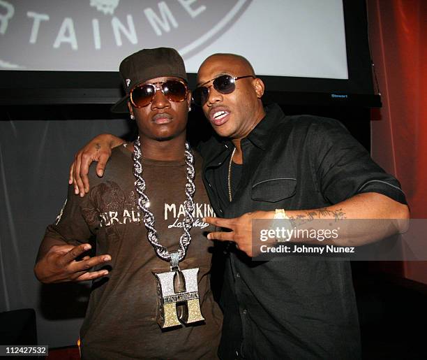 Yung Joc and Mario Winans during Bad Boy UpFront Hosted By Sean Diddy Combs - May 31, 2007 at Sony Sound Studio in New York City, New York, United...