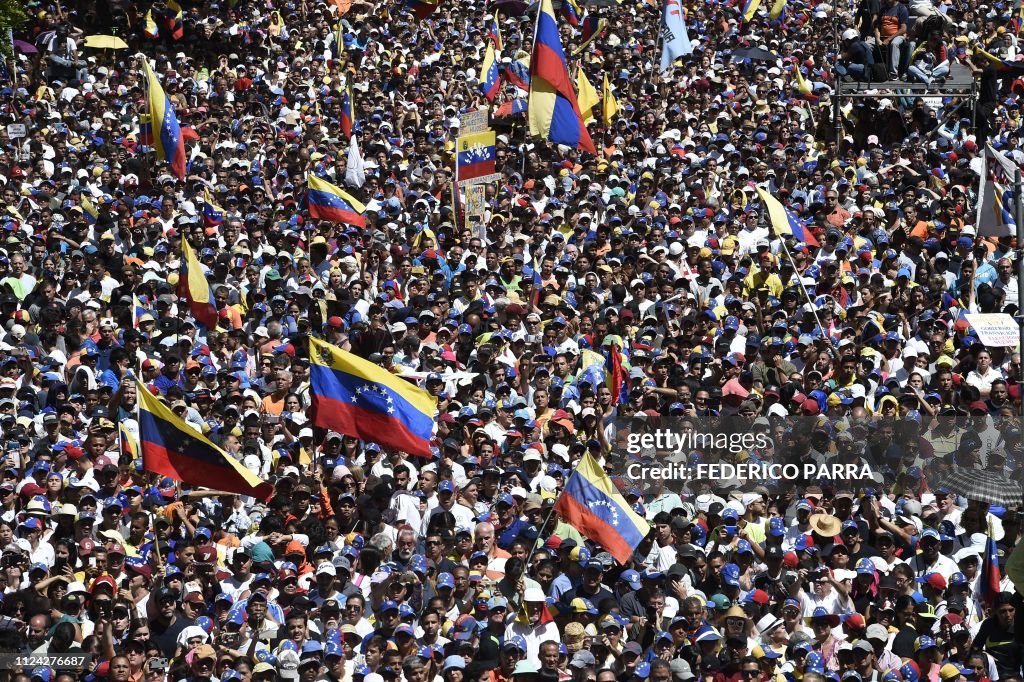 VENEZUELA-CRISIS-OPPOSITION-GUAIDO-SUPPORTERS