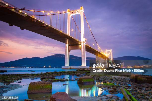 thuan phuoc bridge - da nang stock pictures, royalty-free photos & images