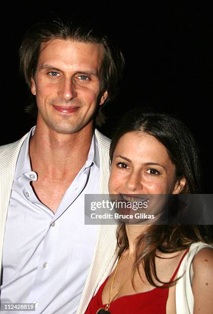 Frederick Weller and wife Ali during Shakespeare in the Park's "Mother Courage And Her Children" Opening Night at The Delacorte Theatre in Central...