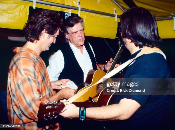 Chet Atkins and Friends perform at Chastain Park Amphitheater in Atlanta, Ga. On July 01, 1995