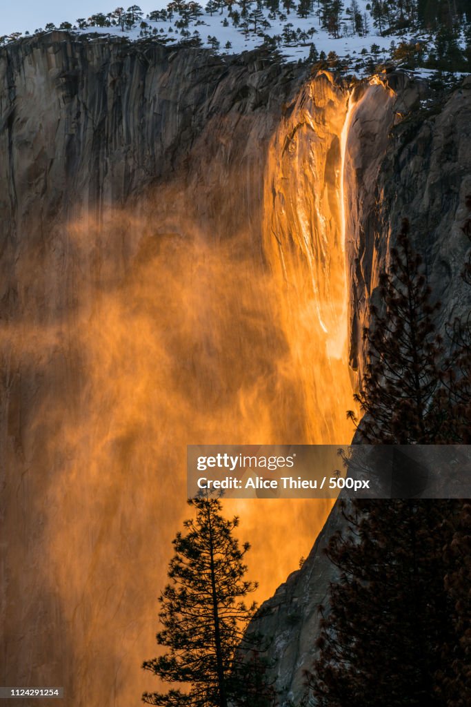 Firefall At Yosemite