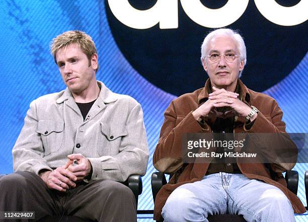 Ron Eldard and Steven Bochco, creator/executive producer of "Blind Justice"