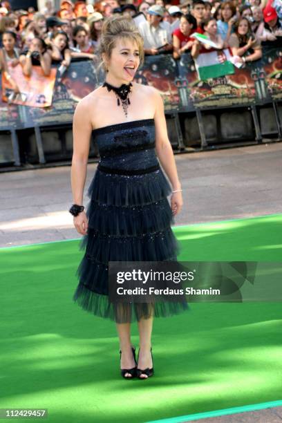 Helena Bonham Carter during "Charlie and the Chocolate Factory" London Premiere - Arrivals at Odeon Leicester Square in London, Great Britain.