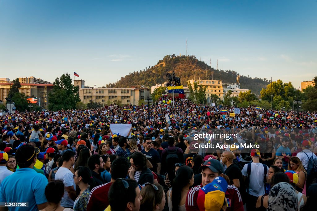 Venezuelan in Chile Protest Against Nicolás Maduro