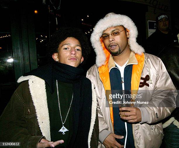 Khleo Thomas and Woody White of LRG during 2005 Sundance Film Festival - "Hustle and Flow" Premiere After Party at Premiere Lounge in Park City,...