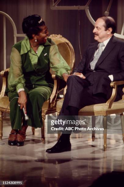 Pearl Bailey, David Merrick appearing on the Disney General Entertainment Content via Getty Images series 'The Pearl Bailey Show'.