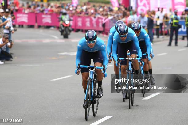 Winner Anacona of Colombia and Movistar Team / Jorge Arcas of Spain and Movistar Team / Richard Carapaz of Ecuador and Movistar Team / Nairo Quintana...