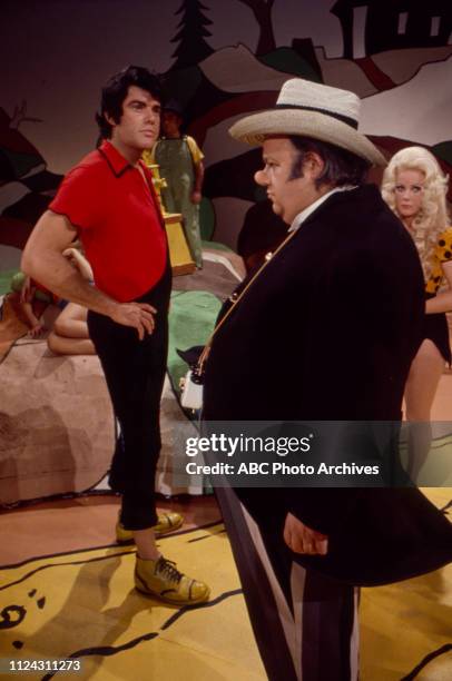 Ray Young, Dale Malone, Nancee Parkinson appearing in the Disney General Entertainment Content via Getty Images tv movie 'Li'l Abner'.