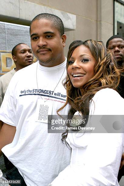 Ashanti and Irv Gotti during Ashanti Performs on "The Today Show" Summer Concert Series - July 18, 2003 at NBC Studios, Rockefeller Center in New...