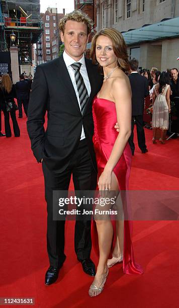 James Cracknell and Beverley Turner during The 2006 British Academy Television Awards - Arrivals at Grosvenor House in London, Great Britain.