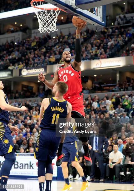 Miles of the Toronto Raptors shoots the ball against the Indiana Pacers at Bankers Life Fieldhouse on January 23, 2019 in Indianapolis, Indiana.