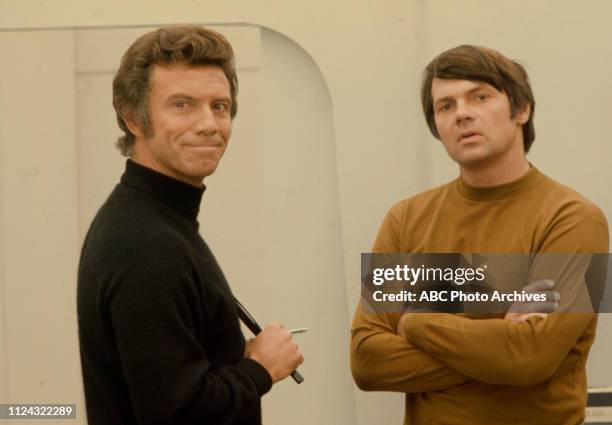 Anthony Franciosa, Gary Lockwood appearing in the Disney General Entertainment Content via Getty Images tv movie 'Earth II'.