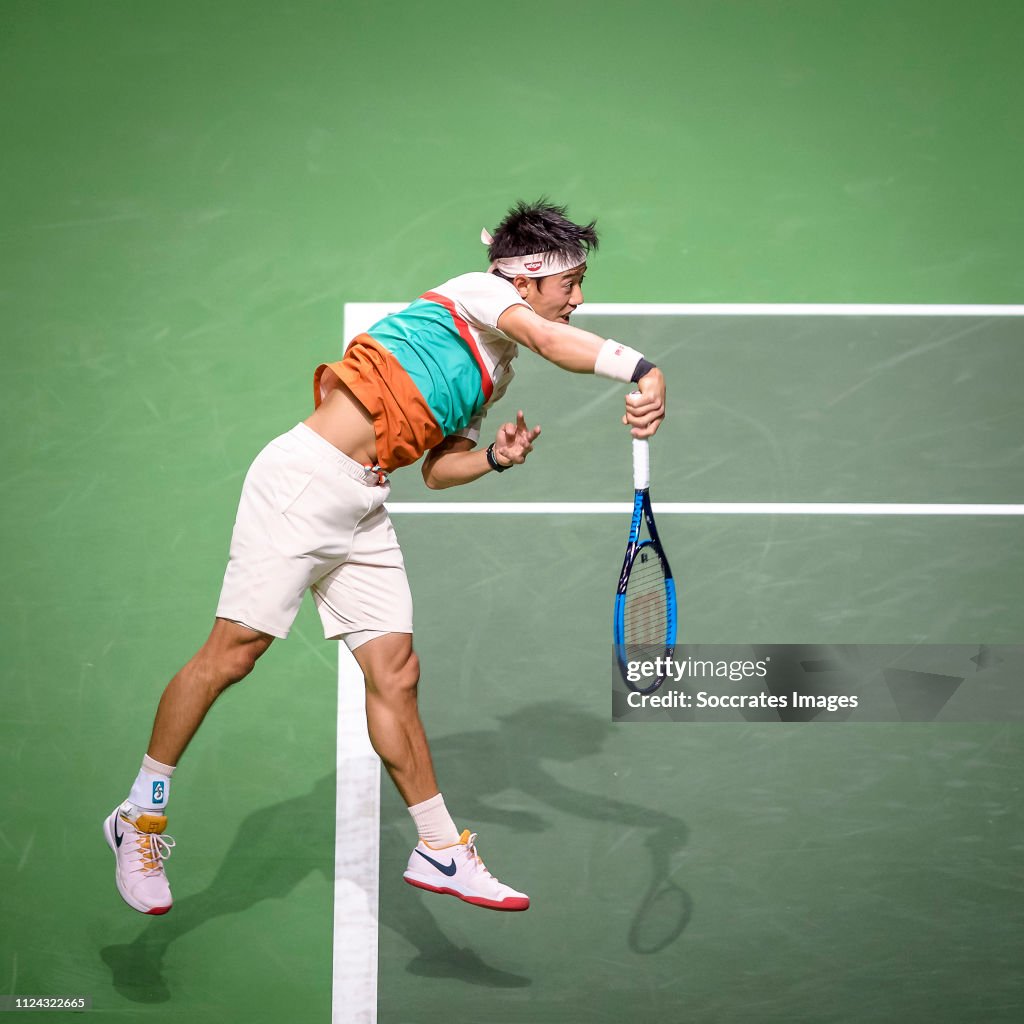 ABN Amro WTT Kei NISHIKORI during the ABN AMRO World Tennis... News Photo Getty Images ABN Amro WTT Kei NISHIKORI during the ABN AMRO World Tennis... News Photo Getty Images