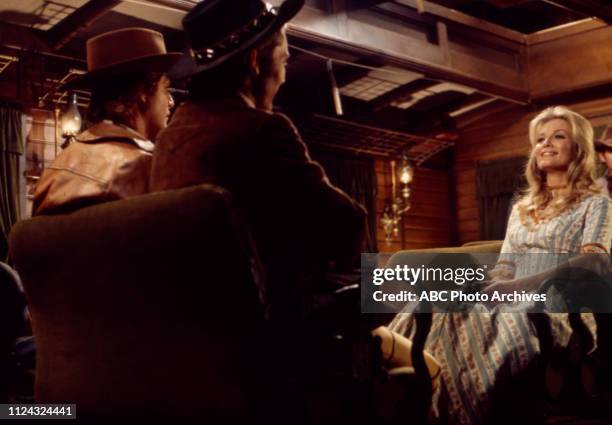 Ben Murphy, Pete Duel, Beth Brickell appearing in the Disney General Entertainment Content via Getty Images tv series 'Alias Smith and Jones'.