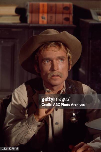 Dick Cavett appearing in the Walt Disney Television via Getty Images series 'Alias Smith and Jones' episode '21 Days to Tenstrike'.