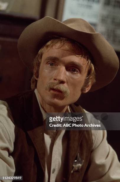 Dick Cavett appearing in the Walt Disney Television via Getty Images series 'Alias Smith and Jones' episode '21 Days to Tenstrike'.
