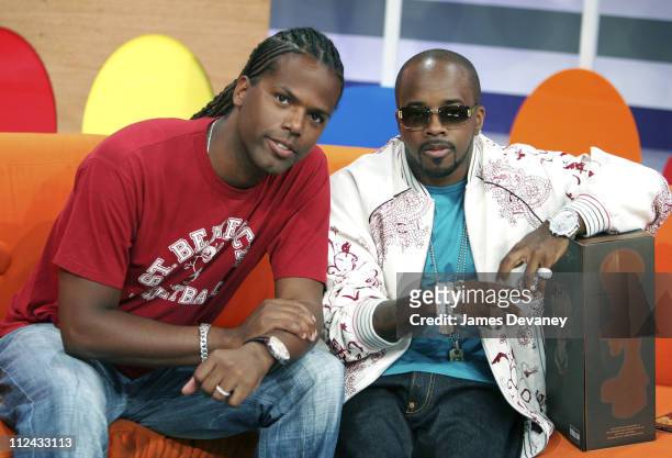 And Park" host AJ and Jermaine Dupri during Jermaine Dupri Visits BET's "106 & Park" - July 18, 2005 at BET's "106 & Park" Studios in New York City,...