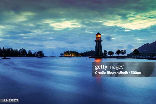 pantai kok lighthouse 4 - pantai kok stock pictures, royalty-free photos & images
