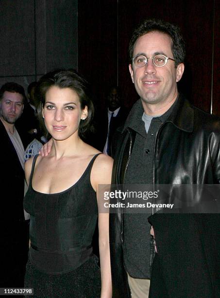 Jessica Seinfeld and Jerry Seinfeld during Olympus Fashion Week Fall 2004 - Narciso Rodriguez - After Party at Per Se, Time Warner Building in New...