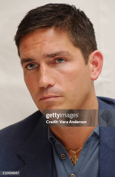 Jim Caviezel during "The Passion of the Christ" Press Conference with Mel Gibson, Jim Caviezel and Maia Morgenstern at Four Seasons Hotel in Beverly...