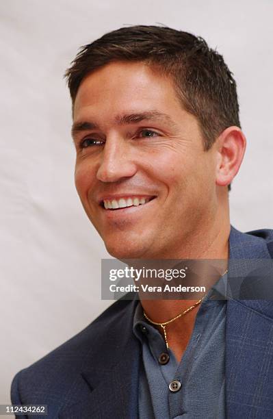 Jim Caviezel during "The Passion of the Christ" Press Conference with Mel Gibson, Jim Caviezel and Maia Morgenstern at Four Seasons Hotel in Beverly...