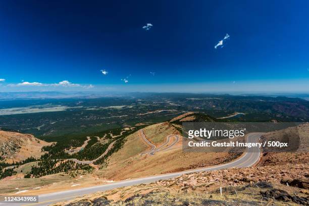 pikes peak colorado - front range mountain range stock pictures, royalty-free photos & images
