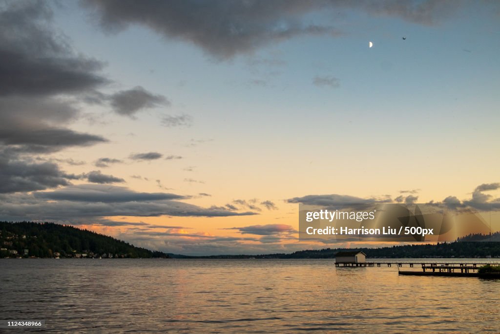 Sundown Over Lake Washington