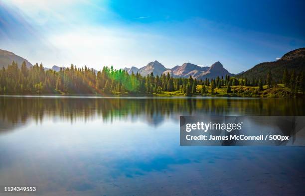 molas lake - mirror lake stock pictures, royalty-free photos & images