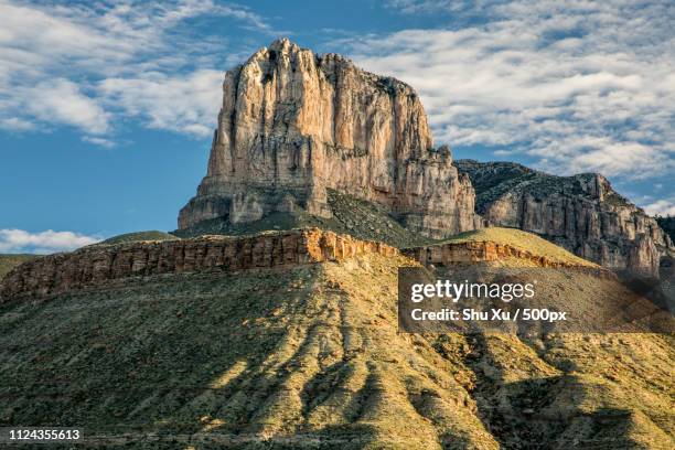 el capitan of guadalupe mountains national park - parque nacional de las montañas de guadalupe fotografías e imágenes de stock