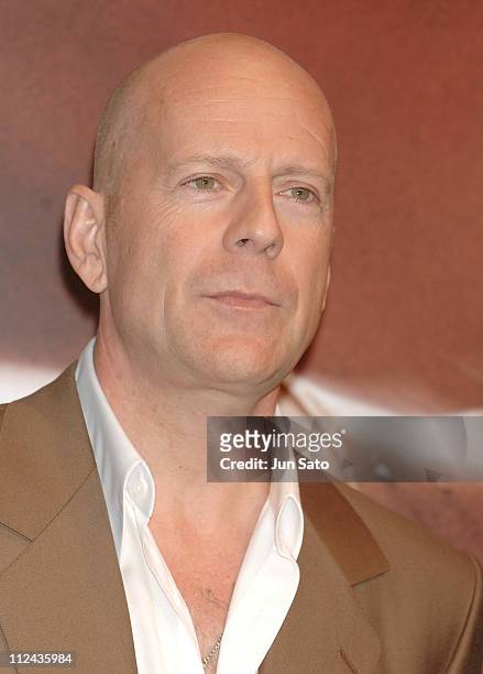 Bruce Willis during "Live Free or Die Hard" Tokyo Photocall at Park Tower Hall in Tokyo, Japan.