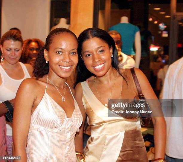 Lisa Lindo and Mashonda during Eva Pigford Hosts the Launch of Clothier Boutique at Clothier Boutique Brooklyn in New York, New York, United States.