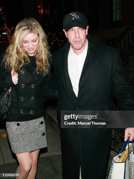 Michael Lohan and guest visit Ye Waverly Inn restaurant in the West Village on March 10, 2008 in New York City.