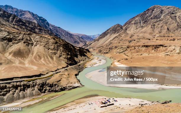 ladakh - india's "little tibet - indus valley stock pictures, royalty-free photos & images
