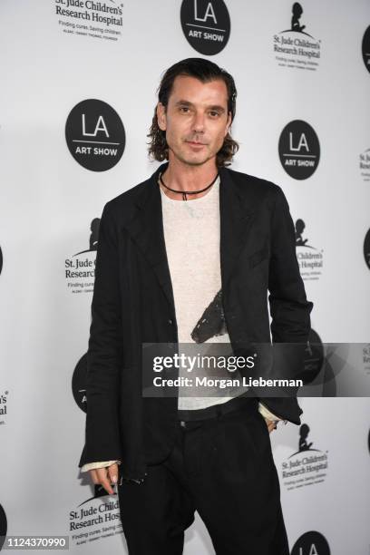 Gavin Rossdale arrives at the LA Art Show 2019 Opening Night Gala at the Los Angeles Convention Center on January 23, 2019 in Los Angeles, California.