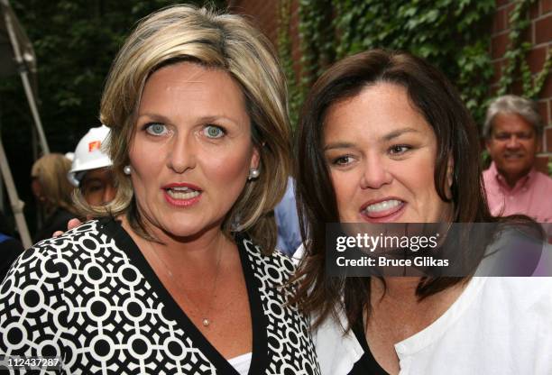 Cynthia McFadden and Rosie O'Donnell during Rosie's Broadway Kids Hard Hat Party at Maravel Arts Center in New York, NY, United States.