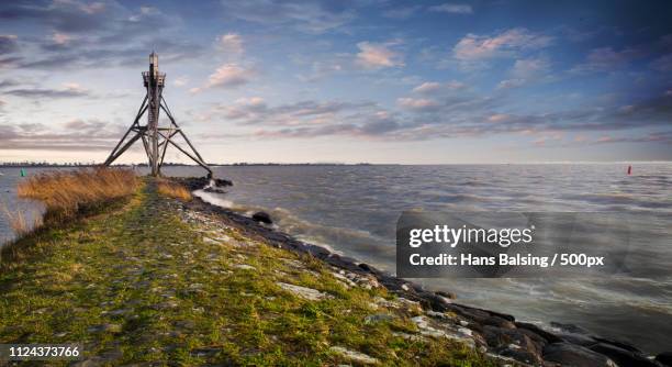 entrance hoorn habor (holland) - ijsselmeer stock pictures, royalty-free photos & images