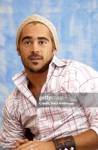 Colin Farrell during "S.W.A.T." Press Conference with Colin Farrell, Samuel L. Jackson and Michelle Rodriguez at The Four Seasons Hotel in Beverly...