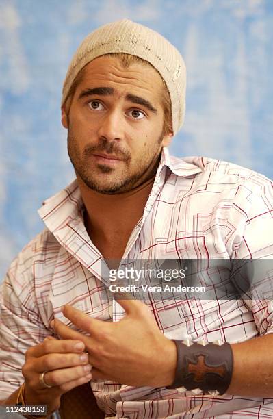 Colin Farrell during "S.W.A.T." Press Conference with Colin Farrell, Samuel L. Jackson and Michelle Rodriguez at The Four Seasons Hotel in Beverly...