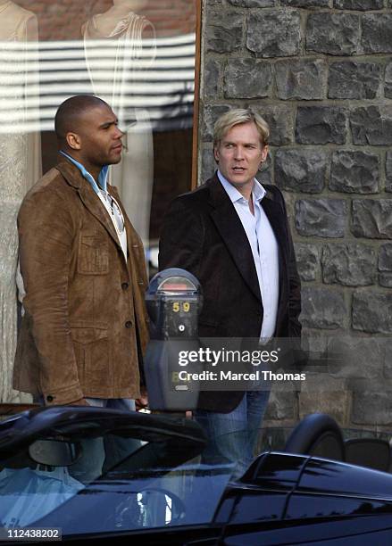 Sam Champion and guest during Sam Champion Sighting in Beverly Hills - February 24, 2007 at Robertson Boulevard in Beverly Hills, California, United...