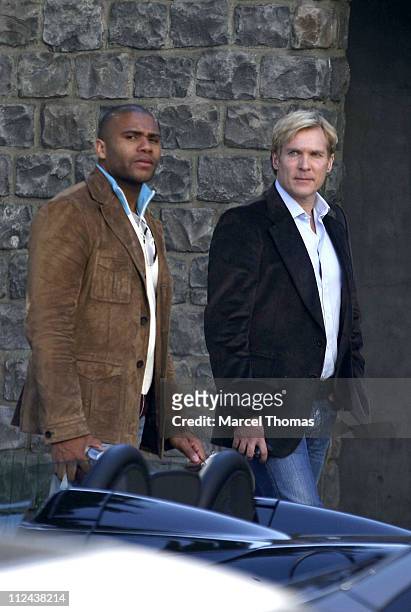Sam Champion and guest during Sam Champion Sighting in Beverly Hills - February 24, 2007 at Robertson Boulevard in Beverly Hills, California, United...